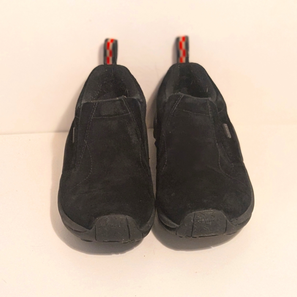 Merrell Women's Jungle Moc Waterproof Black Slip-On Shoes